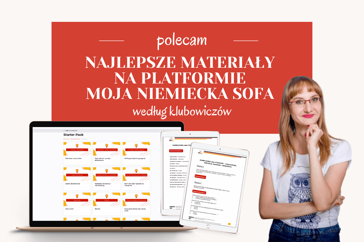 Najlepsze materiały na platformie Moja Niemiecka Sofa według klubowiczów